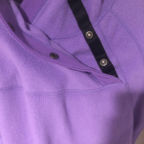 Lululemon Fleece Hoodie, Periwinkle, Sz 6 - Picture 4 of 8